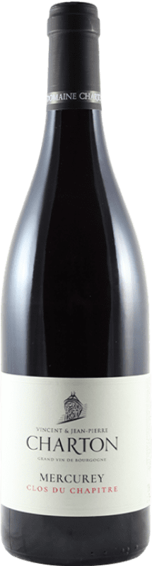 Бесплатная доставка | Красное вино Domaine Charton Clos du Chapitre A.O.C. Mercurey Франция Pinot Black 75 cl