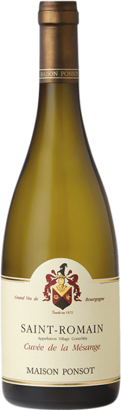 Envío gratis | Vino Blanco Domaine Ponsot Mésange Cuvée A.O.C. Saint-Romain Francia Chardonnay 75 cl