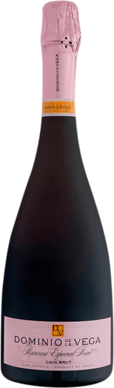 Free Shipping | Rosé wine Dominio de la Vega Especial Rosé Reserve D.O. Cava Catalonia Spain Pinot Black 75 cl