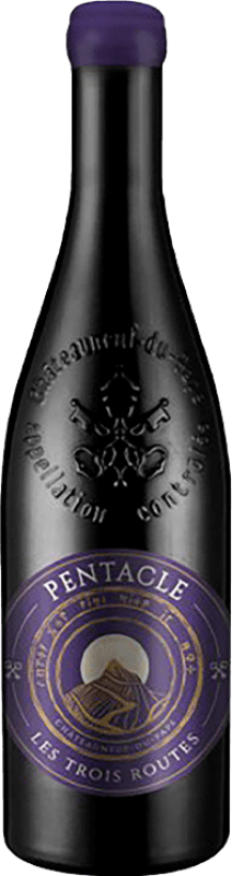 Бесплатная доставка | Красное вино Heller Pentacle Les Trois Routes A.O.C. Châteauneuf-du-Pape Франция Grenache, Cinsault 75 cl