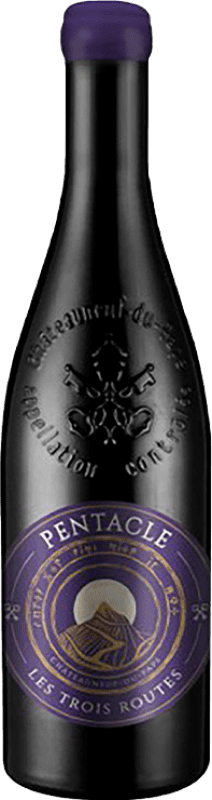 Kostenloser Versand | Rotwein Heller Pentacle Les Trois Routes A.O.C. Châteauneuf-du-Pape Frankreich Garnacha — Grenache, Cinsault 75 cl