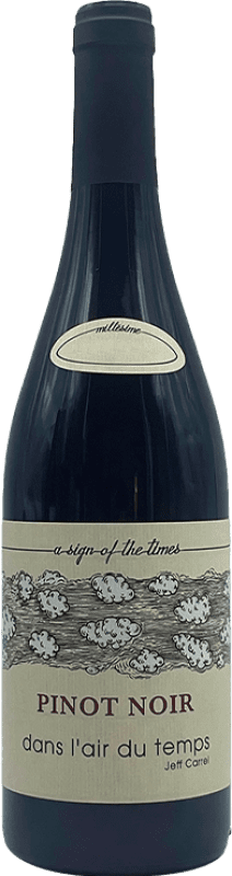 Free Shipping | Red wine Jeff Carrel Dans l'Air du Temps France Pinot Black 75 cl