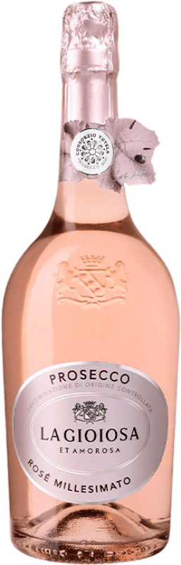 Envio grátis | Espumante rosé La Gioiosa Rosé D.O.C. Prosecco Itália Pinot Preto, Glera 75 cl