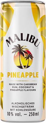 2,95 € Envio grátis | Rum Malibu Lata 25 cl Pineapple — Ananás