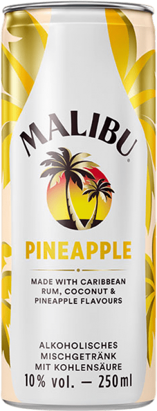 2,95 € Free Shipping | Rum Malibu Can 25 cl Pineapple