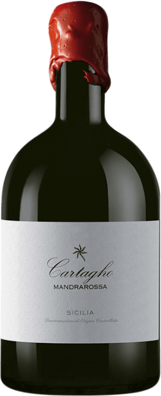 Free Shipping | Red wine Mandrarossa Cartagho Barilottiflasche D.O.C. Sicilia Italy Nero d'Avola Magnum Bottle 1,5 L