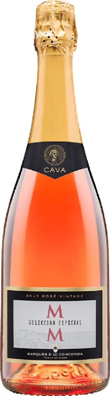 11,95 € 免费送货 | 玫瑰气泡酒 Marqués de La Concordia MM Selección Especial Rosé 香槟 D.O. Cava