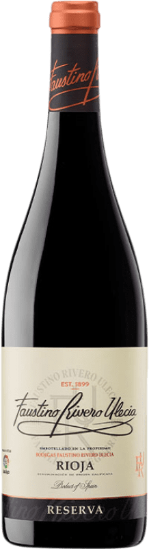 Free Shipping | Red wine Marqués del Atrio Faustino Rivero Ulecia Reserve D.O.Ca. Rioja The Rioja Spain Tempranillo, Grenache 75 cl