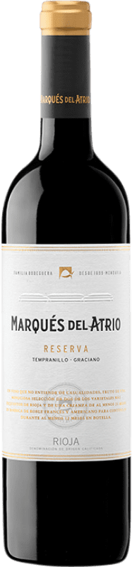 免费送货 | 红酒 Marqués del Atrio 预订 D.O.Ca. Rioja 拉里奥哈 西班牙 Tempranillo, Graciano 75 cl