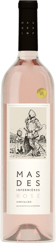 Free Shipping | Rosé Wine Mas des Infermières Chevalier Rosé A.O.C. Côtes du Luberon France Syrah — Shiraz, Garnacha — Grenache, Clairette 75 cl