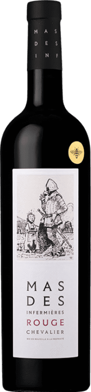 Бесплатная доставка | Красное вино Mas des Infermières Chevalier Rouge A.O.C. Côtes du Luberon Франция Syrah, Grenache, Carignan 75 cl