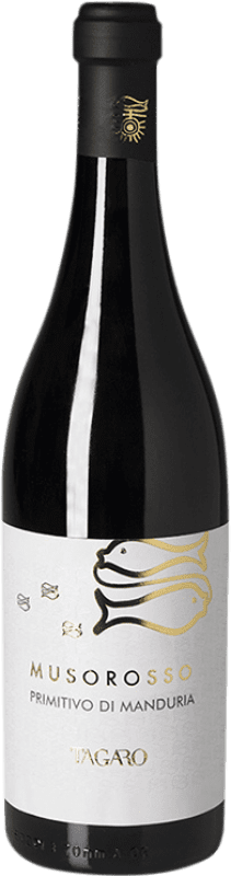 16,95 € | 红葡萄酒 Masseria Tagaro Muso D.O.C. Primitivo di Manduria 意大利 Primitivo — 普里米蒂沃 75 cl