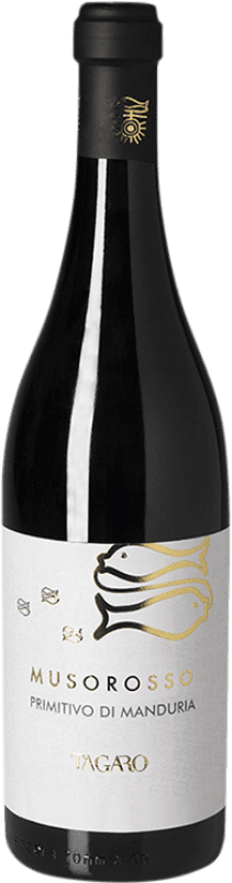 16,95 € | 红酒 Masseria Tagaro Muso Rosso D.O.C. Primitivo di Manduria 意大利 Primitivo 75 cl