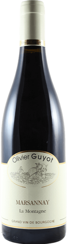 Free Shipping | Red wine Olivier Guyot La Montagne A.O.C. Marsannay France Pinot Black 75 cl