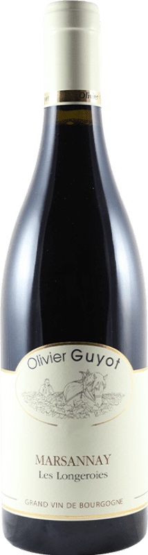 Free Shipping | Red wine Olivier Guyot Les Longeroies A.O.C. Marsannay France Pinot Black 75 cl