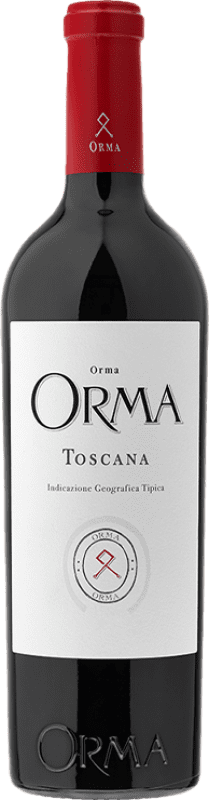 Kostenloser Versand | Rotwein Podere Orma I.G.T. Toscana Toskana Italien Merlot, Cabernet Sauvignon, Cabernet Franc 75 cl