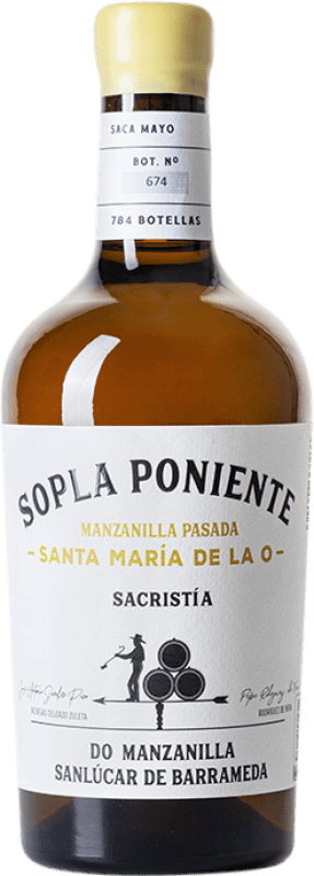 Free Shipping | Fortified wine Rodríguez de Vera Sopla Poniente Manzanilla Santa María de la O Saca D.O. Manzanilla-Sanlúcar de Barrameda Andalusia Spain Palomino Fino Medium Bottle 50 cl