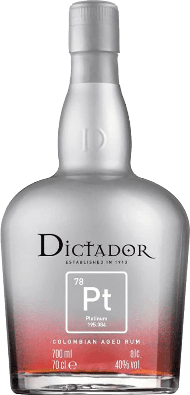 免费送货 | 朗姆酒 Dictador Platinum 哥伦比亚 70 cl