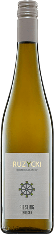 Бесплатная доставка | Белое вино Ruzycki Klostermühlenhof Hahnheimer Q.b.A. Rheinhessen Rheinhessen Германия Riesling — Рислинг 75 cl
