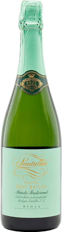 Envoi gratuit | Blanc mousseux Santalba Brut Nature Réserve D.O.Ca. Rioja La Rioja Espagne Viura 75 cl