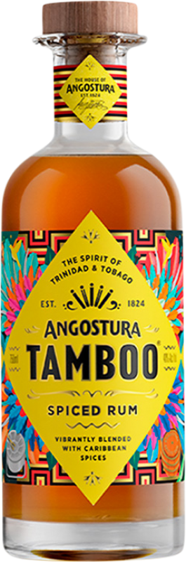 Envoi gratuit | Rhum Angostura Tamboo Spiced Trinité-et-Tobago 75 cl