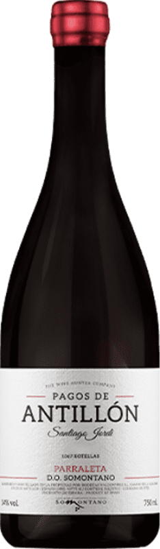 Envoi gratuit | Vin rouge The Wine Hunter Pagos de Antillón D.O. Somontano Catalogne Espagne Parraleta 75 cl