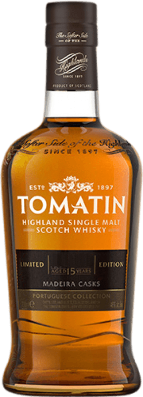 169,95 € Free Shipping | Whisky Single Malt Tomatin Madeira Cask Colección Portuguesa 15 Years