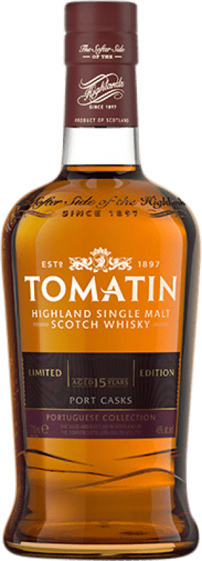 149,95 € | Односолодовый виски Tomatin Port Cask Colección Portuguesa Шотландия Объединенное Королевство 15 Лет 70 cl