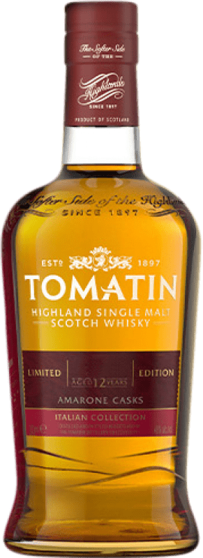 135,95 € Envoi gratuit | Single Malt Whisky Tomatin Amarone Cask Colección Italiana 12 Ans