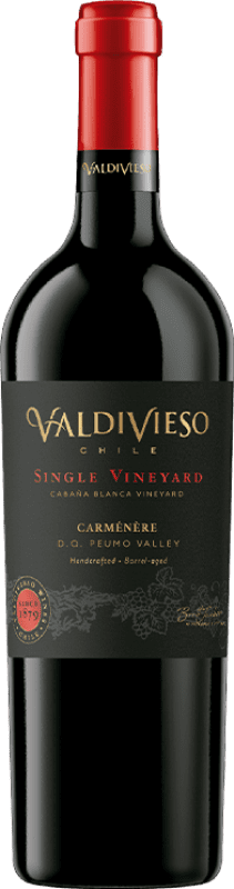 Бесплатная доставка | Красное вино Valdivieso Single Vineyard D.O. Area Peumo Чили Carmenère 75 cl