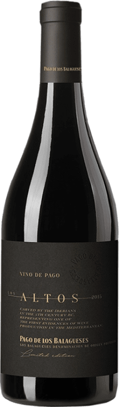 Бесплатная доставка | Красное вино Vegalfaro Los Altos D.O.P. Vino de Pago Los Balagueses Испания Syrah, Grenache Tintorera 75 cl