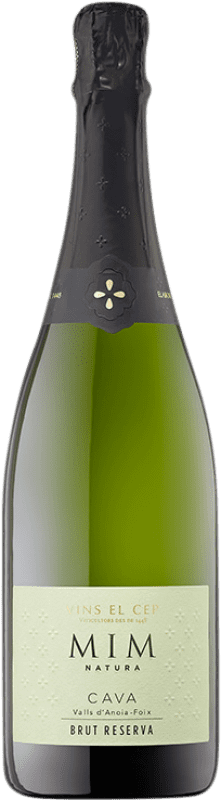 17,95 € | Белое игристое El Cep MIM Natura брют Резерв D.O. Cava Каталония Испания Macabeo, Xarel·lo, Chardonnay, Parellada 75 cl