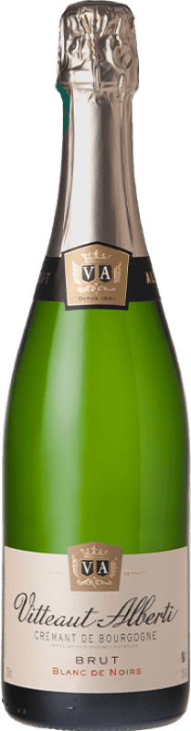 19,95 € | Белое игристое вино Vitteaut Alberti Blanc de Noirs брют A.O.C. Crémant de Bourgogne Бургундия Франция Pinot Black 75 cl