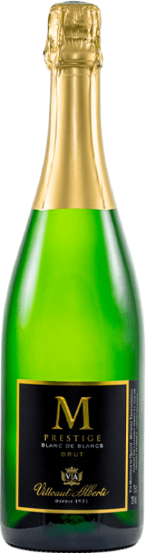 Free Shipping | White sparkling Vitteaut Alberti M Prestige Blanc de Blancs Mousseux France Muscat, Chardonnay, Chenin White 75 cl