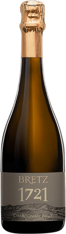 Envoi gratuit | Vin Mousseux Blanc Bretz. 1721 Q.b.A. Rheinhessen Rheinhessen Allemagne Chardonnay 75 cl