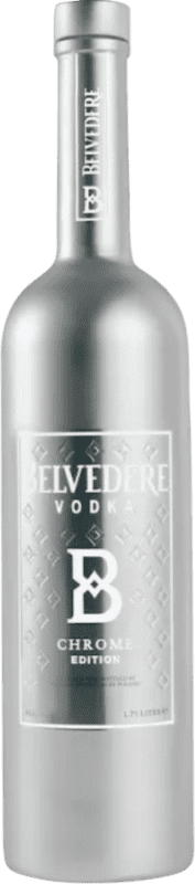 182,95 € Бесплатная доставка | Водка Belvedere Chrome Edition Маленькая бутылка 16 cl