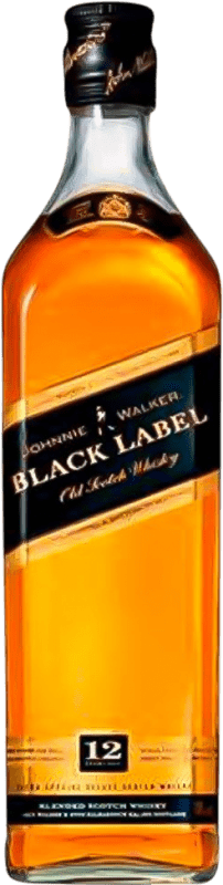 免费送货 | 威士忌混合 Johnnie Walker Black 英国 瓶子 Medium 50 cl