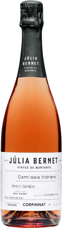 Envio grátis | Espumante rosé Júlia Bernet Brut Nature Corpinnat Catalunha Espanha Grenache, Xarel·lo 75 cl