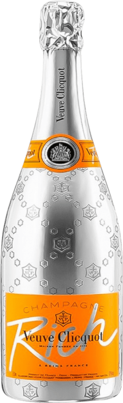 Free Shipping | White Sparkling Wine Veuve Clicquot Rich A.O.C. Champagne Champagne France Pinot Black, Chardonnay, Pinot Meunier Magnum Bottle 1,5 L