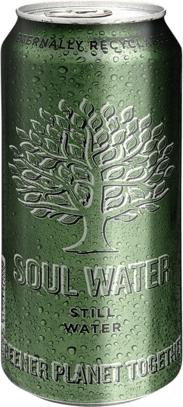 Kostenloser Versand | 12 Einheiten Box Wasser Menno Koopmans Soul Water Still Balearen Spanien Medium Flasche 50 cl