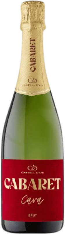 122,95 € Бесплатная доставка | Белое вино Castell d'Or Cabaret брют Молодой D.O. Cava Бутылка Иеровоам-Двойной Магнум 3 L