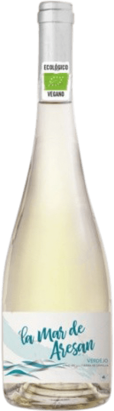 Free Shipping | White wine Castillo de Aresan La Mar Young I.G.P. Vino de la Tierra de Castilla Castilla la Mancha y Madrid Spain Organic 75 cl