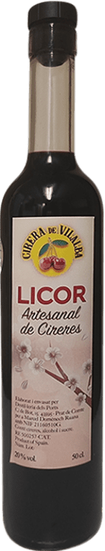 25,95 € | Liqueurs Vilalba Artesanal — Artisanal Galicia Spain Medium Bottle 50 cl Cirera — Cherry
