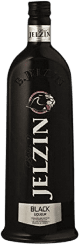 Envio grátis | Licores Jelzin Pure Black França 70 cl