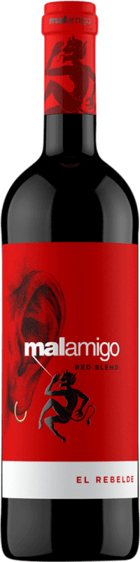 免费送货 | 红酒 Malamigo El Rebelde 年轻的 Castilla la Mancha y Madrid 西班牙 75 cl