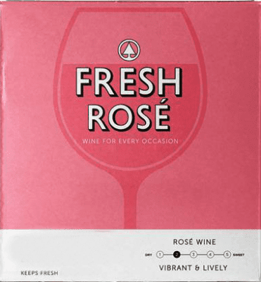 Marie Brizard Fruits and Wine Fraise Rosé Bag in Box 3 L