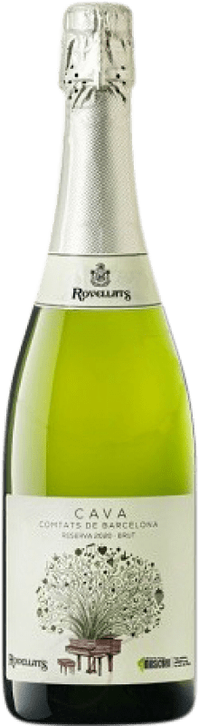 Envío gratis | Vino blanco Rovellats Solidari per l'ELA Brut Reserva D.O. Cava Cataluña España Macabeo, Xarel·lo, Parellada 75 cl