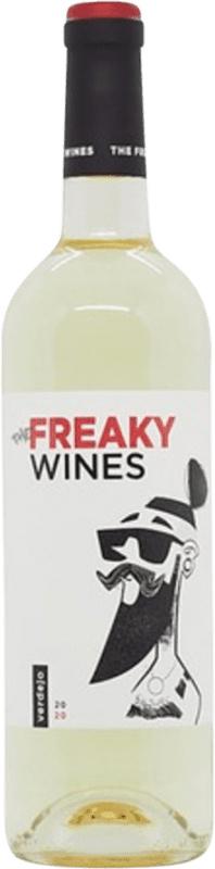 Envoi gratuit | Vin blanc The Freaky Wines Blanc Catalogne Espagne Verdejo 75 cl