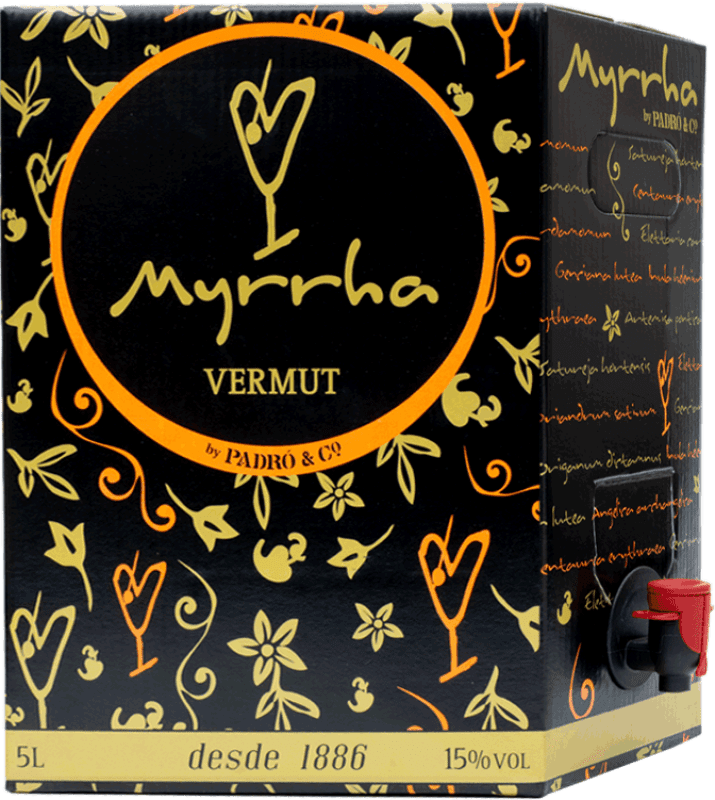 39,95 € Free Shipping | Vermouth Padró Myrrha Blanc Bag in Box 5 L