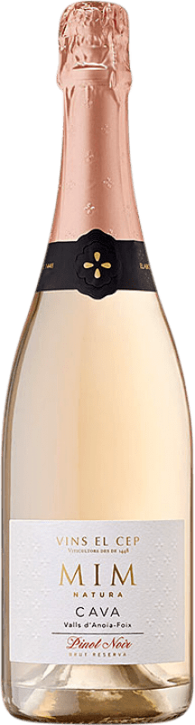 Free Shipping | White wine El Cep Mim Brut Reserve D.O. Cava Catalonia Spain Half Bottle 37 cl